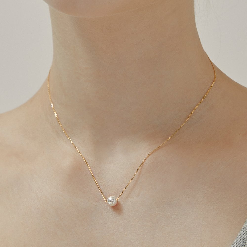 [Hei] Pearl Necklace White