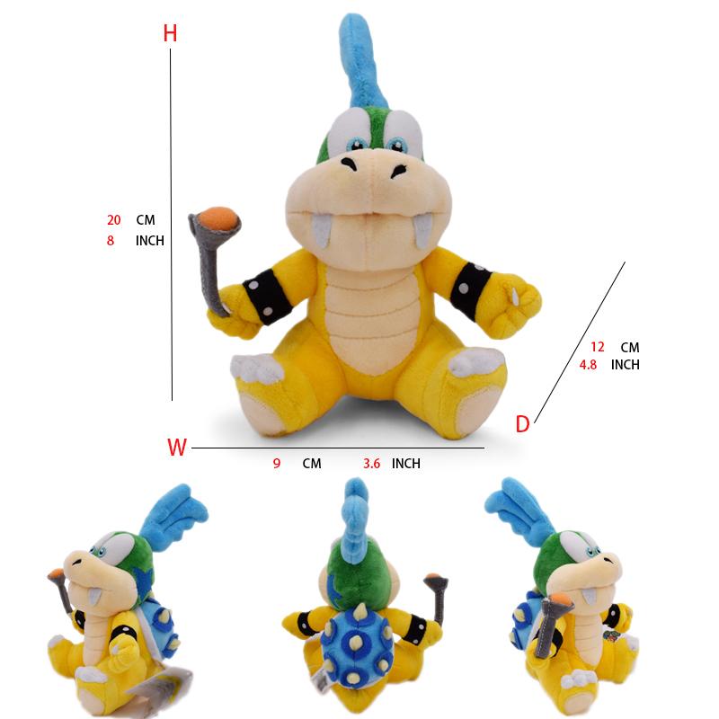 Super Mario Bros Plyšové Hračky Wonder Bowser Jr Meowser Lemmy Iggy Bowser Anime Vypchaté Kreslené Peluche Bábiky Detské Darčeky