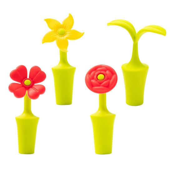 Multilayer Stepped Sealing Rings Flower Silicone Wine Stopper, Food Grade Leak-Proof Bottle Sealer, Decorative Shape Stoppers Creative Floral