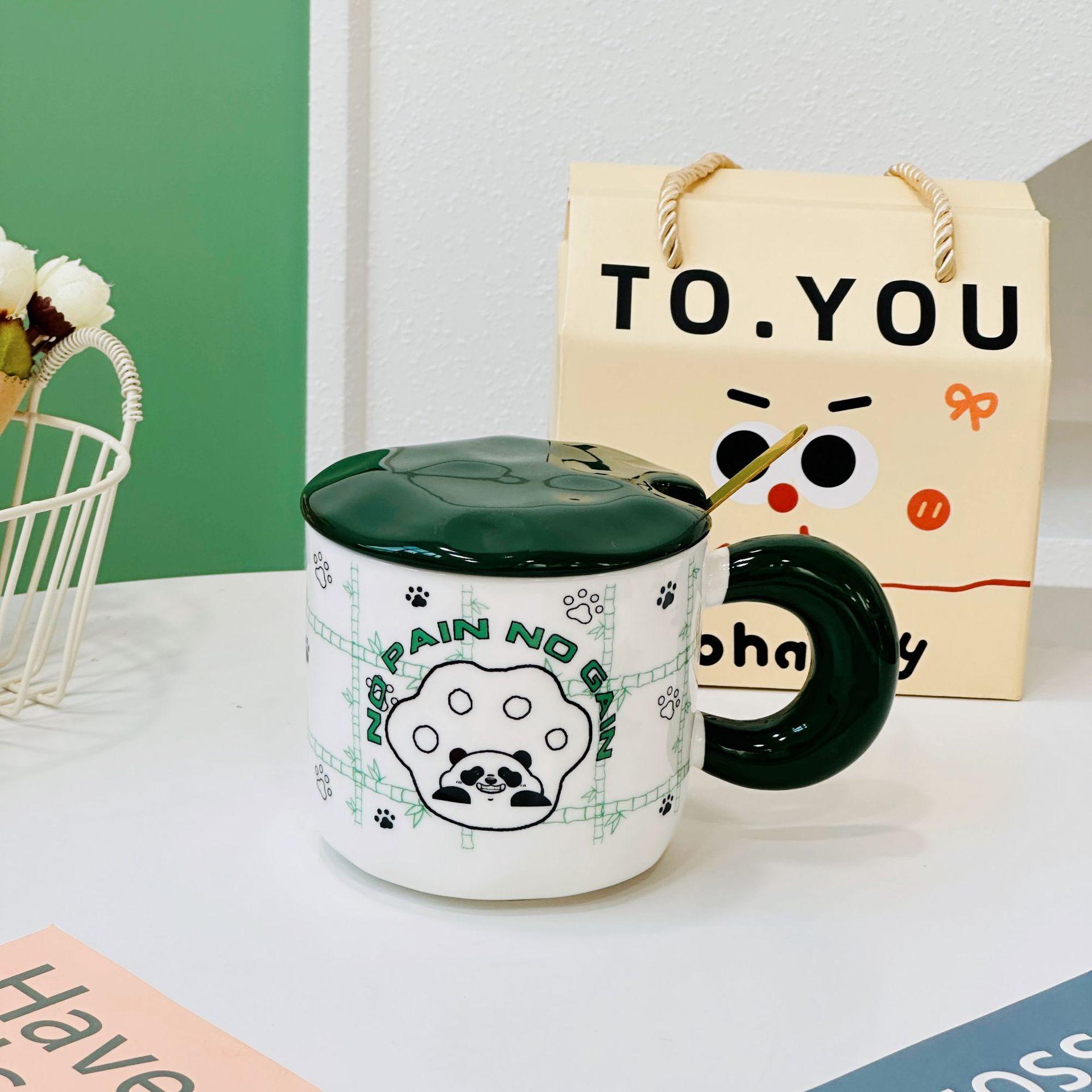 

Creative Birthday Cake Mug Personalized Children s Cute Ceramic Water Cup Gift High-looking Coffee Cup Cartoon Cup 400ML