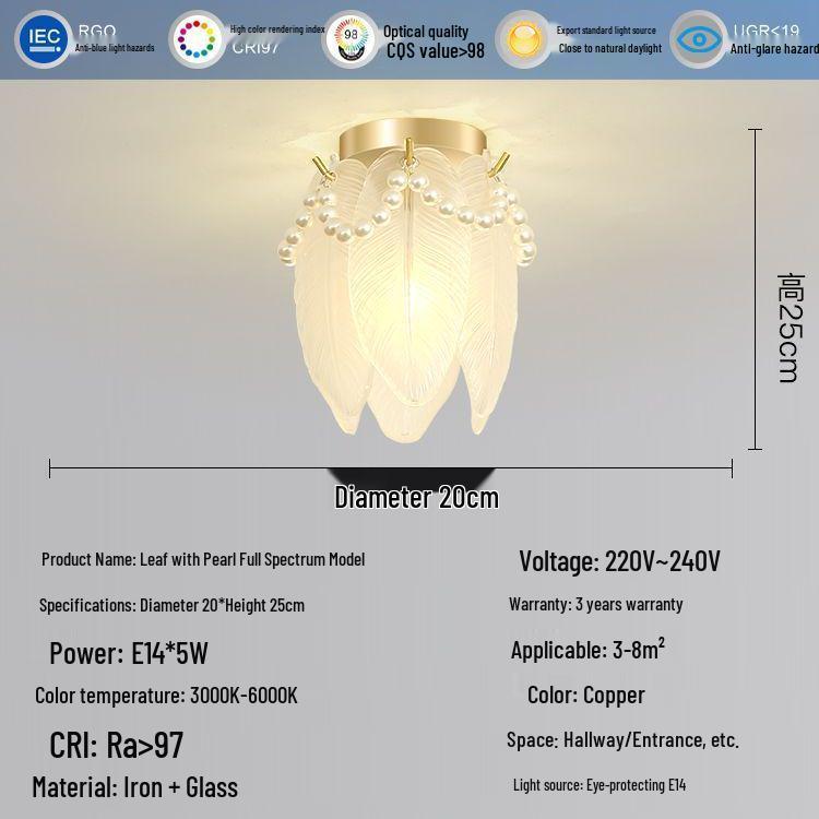 Nordic Luxury Shell Corridor Light: Creative, Modern Balcony & Entrance Lighting
