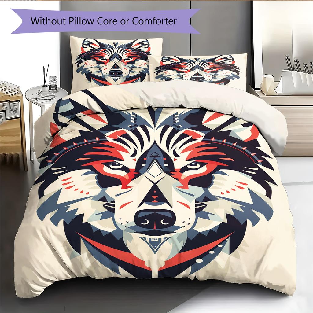 Conjunto de Colcha com Padrão de Desenho Animado Capa de Colcha Fronha Decoração de Casa Presente de Aniversário (1 capa de edredom + 2 fronhas, sem enchimento.)
