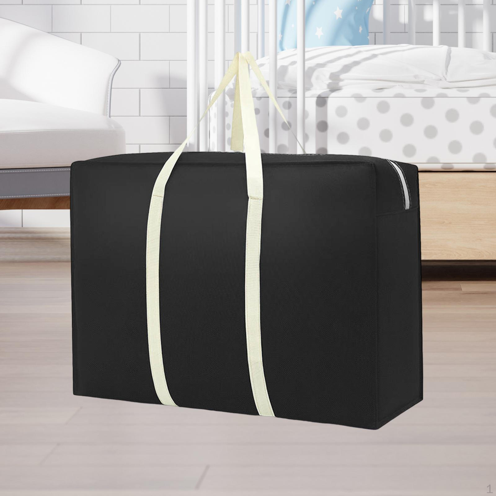 

Сумка для переезда дома, дорожная сумка, нетканый материал, упаковочный органайзер, хранение для путешествий 48x30x25 cm Black