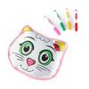 Children'S Diy Color Graffiti Throw Pillow, Cartoon Animal Color Filled Painting Puppet Scientific And Educational Toy