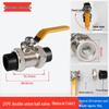 4-Point Double Union 20PPR Stainless Steel Ball Valve for Household Water Pipe Fittings