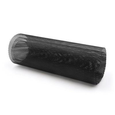 Car Vehicle Black Tone Aluminum Alloy 3 X 6mm Rhombic Grille Mesh Sheet