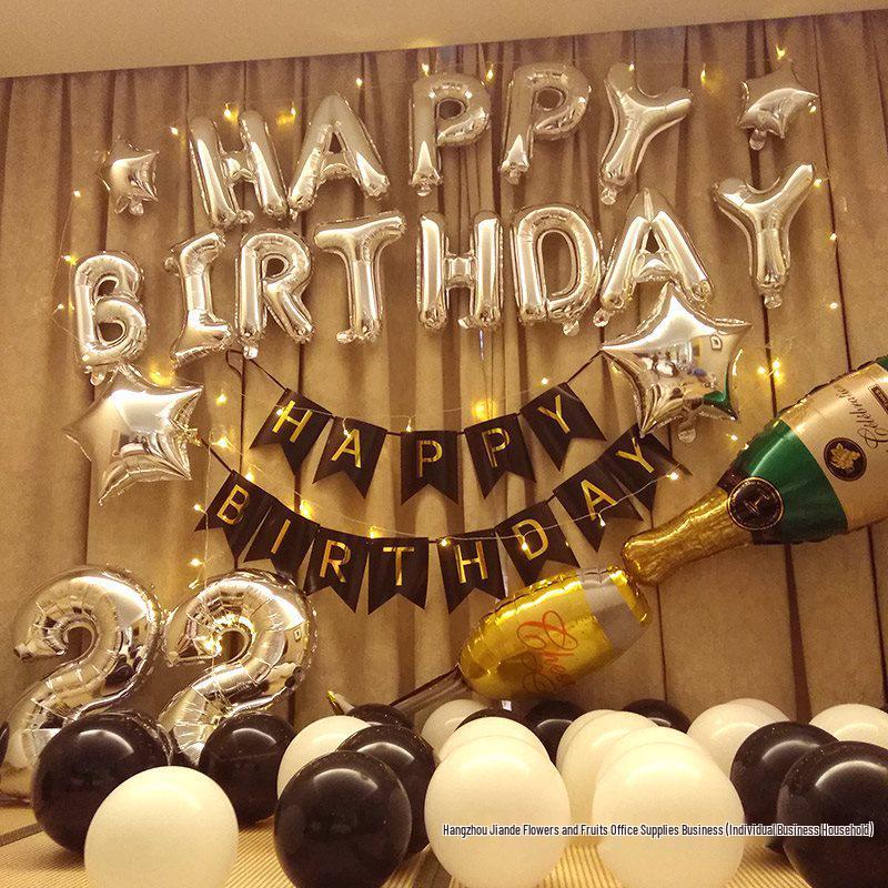 18th Birthday Party Decorations: Balloons & Background Wall Props for Boys & Girls
