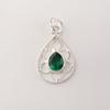 Chrome Diopside Gemstone 925 Sterling Silver Handcrafted Pendant 1.40" For Wedding Gift PP-19-1