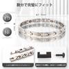 KYOSI Germanium Magnetic Bracelet for Adjustable Tool Silver and Anti-Static Women, Combination, Gold, 18.5cm