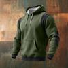 Men's Colorblock Sweatshirt Hoodie Men's Sports Large Size Casual Sweatshirt