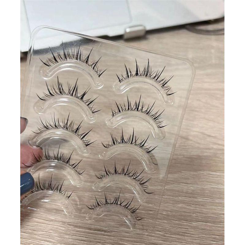 Mogugu - Set of 5 Pairs: Natural Crisscross False Eyelashes