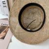 New wind beach travel holiday straw hat concave shape travel engraved handmade seaweed visor for men and women