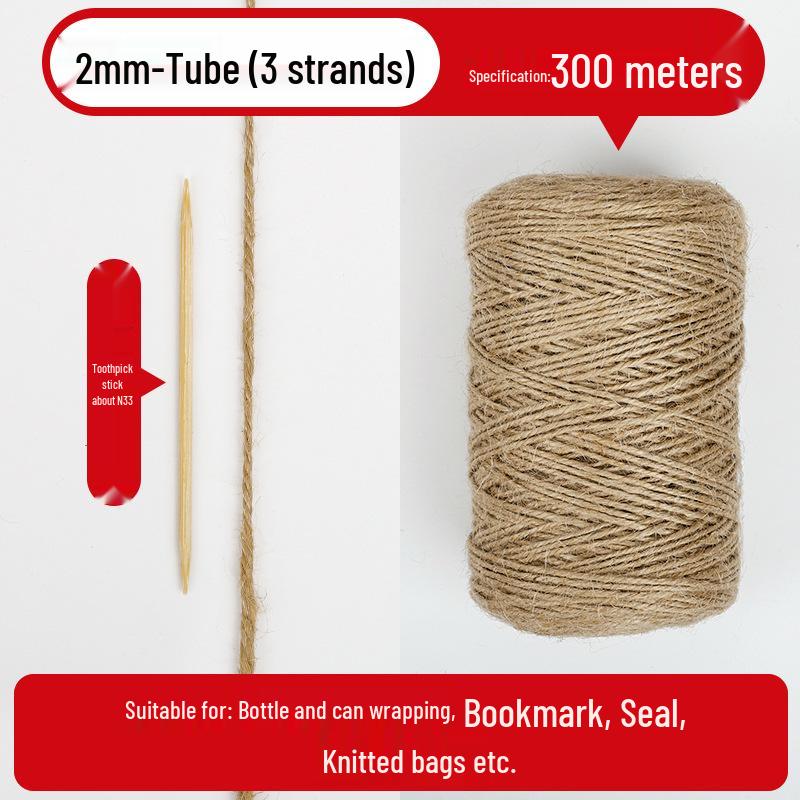 Hemp Rope: Handmade Thick String for DIY Weaving, Cat Scratching, Photo Wall Decor