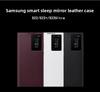 Funda Cartera de Cuero tipo Flip para Samsung Galaxy S23 Ultra con Ventana Inteligente para Uso de Negocios y Moda