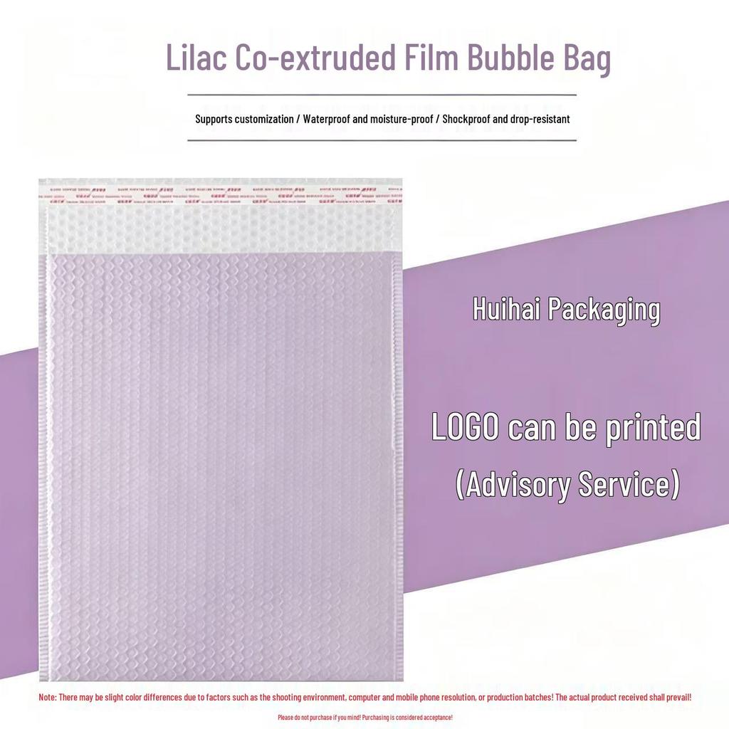 Pink & Black Shockproof Bubble Bags - Custom Printable Self-Adhesive Packaging