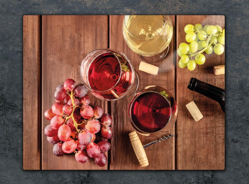 PLANCHE À DÉCOUPER EN VERRE 52x40 VIN