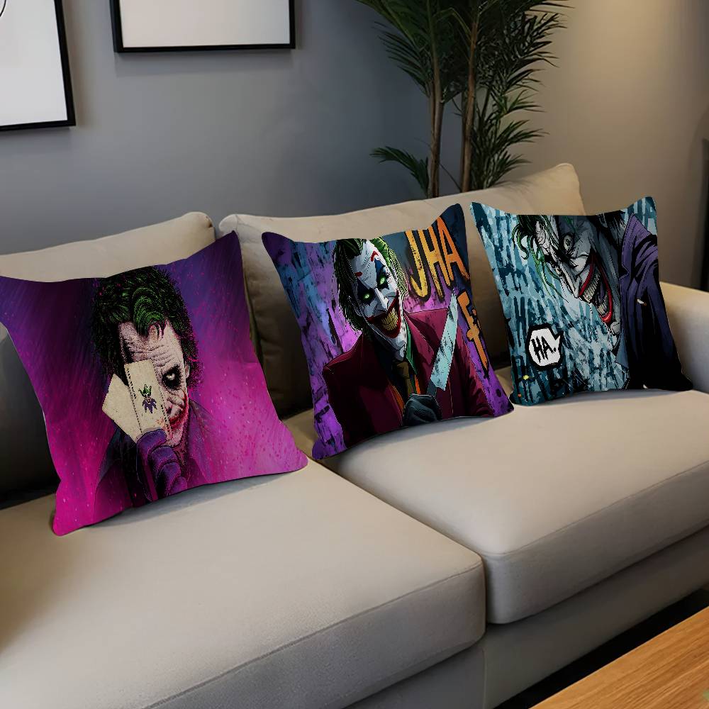 J-Joaquin P-Phoenix J-Joker Anime Decorative Room Aesthetics Pillow Case Home Decor Bedroom Sofa Bed Couch Pillow Cover 45x45