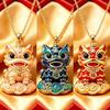 Guanyin Lion Dance Jade Rabbit Mandarin Ducks Pendant Necklace Chinese Modern Aesthetic Jewelry Fashion Gift