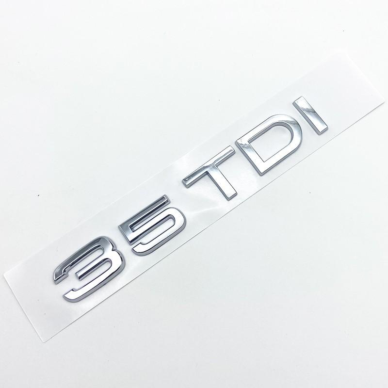 3D ABS Letters 2.0TDI 2.5TDI 3.0TDI 35TDI 40TDI 45TDI 50TDI Emblem for Audi A1 A3 A4 A5 A6 A7 A8 Q2 Q3 Q5 Q7 Car Trunk Sticker
