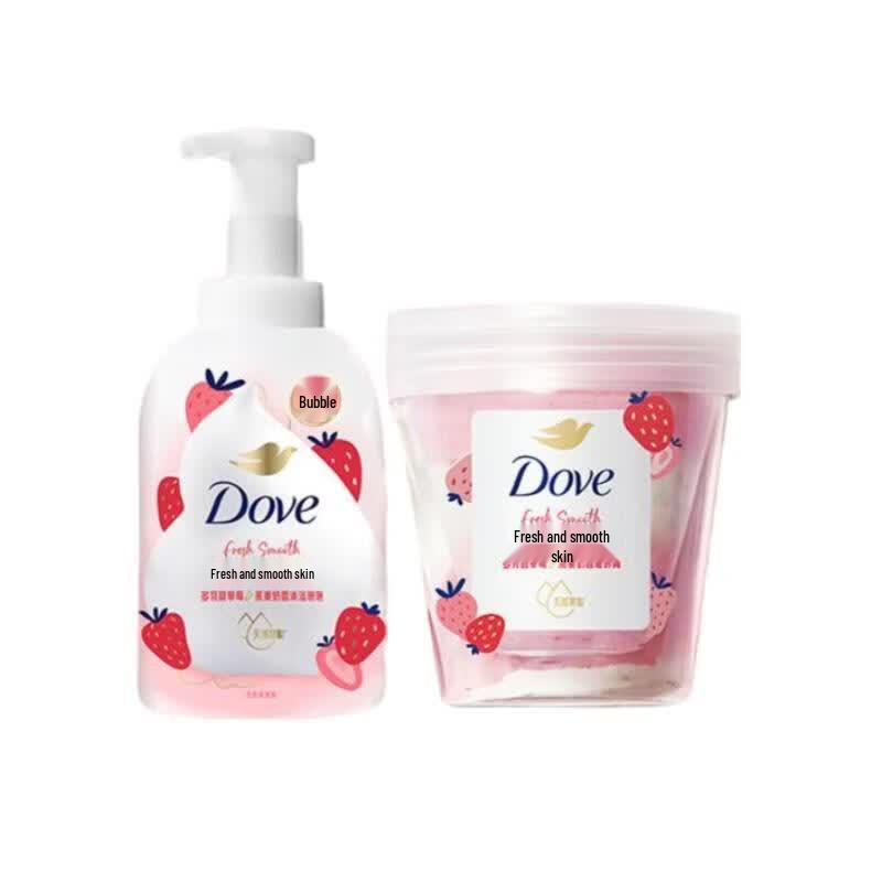 Dove Sweet Strawberry & Oat Milk Bath Set