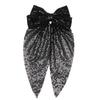 Champagne Glitter Sequin Hair Clips Oversized Bow Hairpins for Girls Children's Fashion Hair Accessories Back Head Barrettes