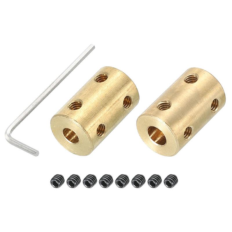 Brass Rigid Motor Shaft Coupling 3.17/4/5/6/8/10/12mm Coupler Transmission Connector Sleeve Adapter For RC Boat Car Airplane