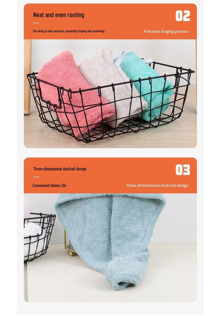 Quick-Drying Cotton Hair Cap for Women & Kids - Super Absorbent, Thick Shower Cap/Towel