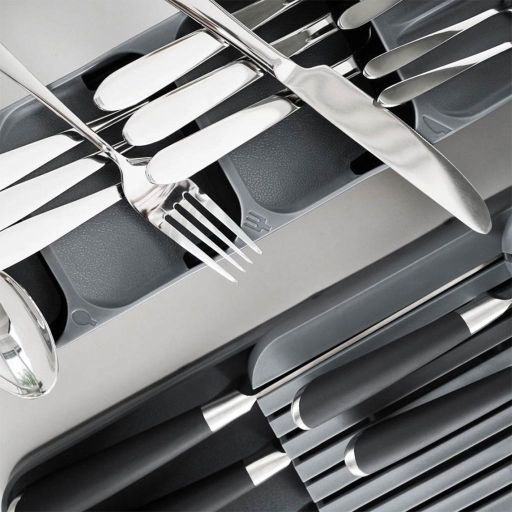 ORGANIZER CONTAINER CUTLERY INSERT FOR DRAWER gray 229010-S