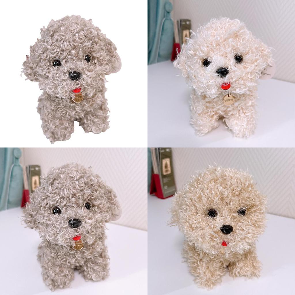 Plush Bichon Frise Dog Toy With Pp Cotton Filling For Kids And Collectors