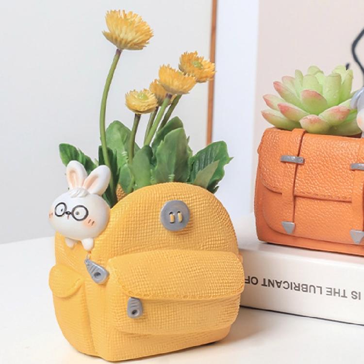 Jewelry Storage Boxes Resin Mold DIY Rabbit Flower Pot Pen Holder Mold Home