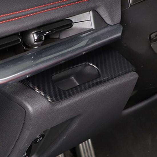 ABS Carbon Car Head Up Display Button Frame Decorate Trim For Corvette C8 +