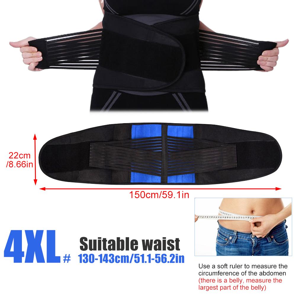 1Pcs Lumbar Support Belt for Men Women, Adjustable Neoprene Back Support with Double Pull Design