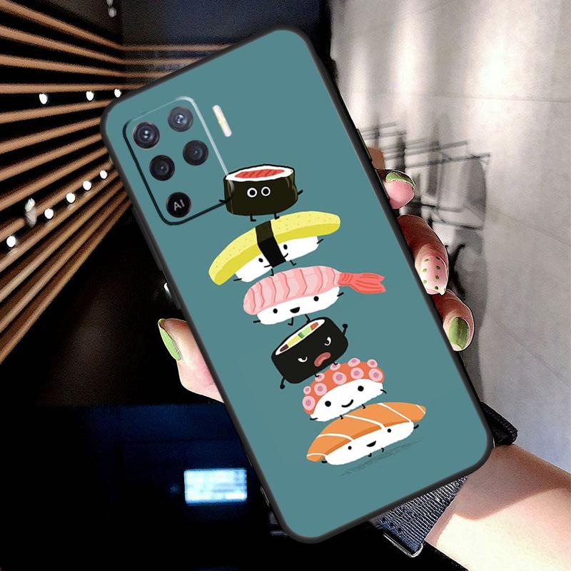 Sushi Lebensmittel Hülle Für Oppo A38 A18 A78 A98 A58 A60 A80 A40 A96 A76 A16 A94 A74 A54 A15 A17 A57 A77 A5 Pro