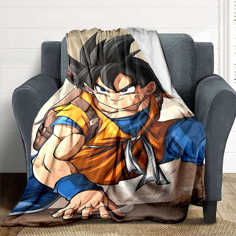 1 Stück Saiyan, Krieger Flanelldecke [Gemütliche Überwurfdecke] Für Sofa, Bett, Reisen, Camping, Wohnzimmer, Büro, Couch, Stuhl Und Bett