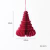 NUCHI Christmas Tree Ornaments: Origami Honeycomb Snowman Ball Pendants
