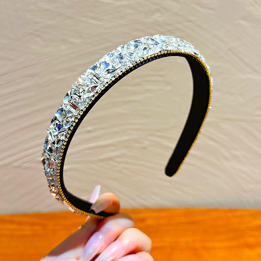 Retro Rhinestone Luxury Headband - Bling Stylish Women's Accessory
