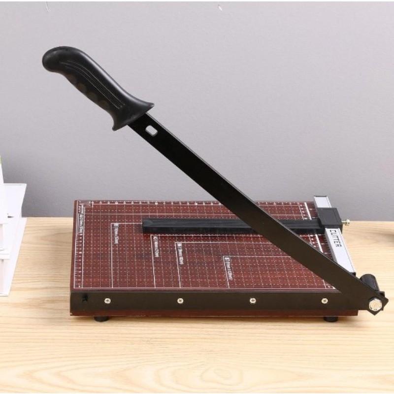 A3 / B4 (Big) Paper Cutter Trimmer Guillotine Ruler Precision Photo Trimmers Cutter Industrial Grade Wooden Paper Cutter