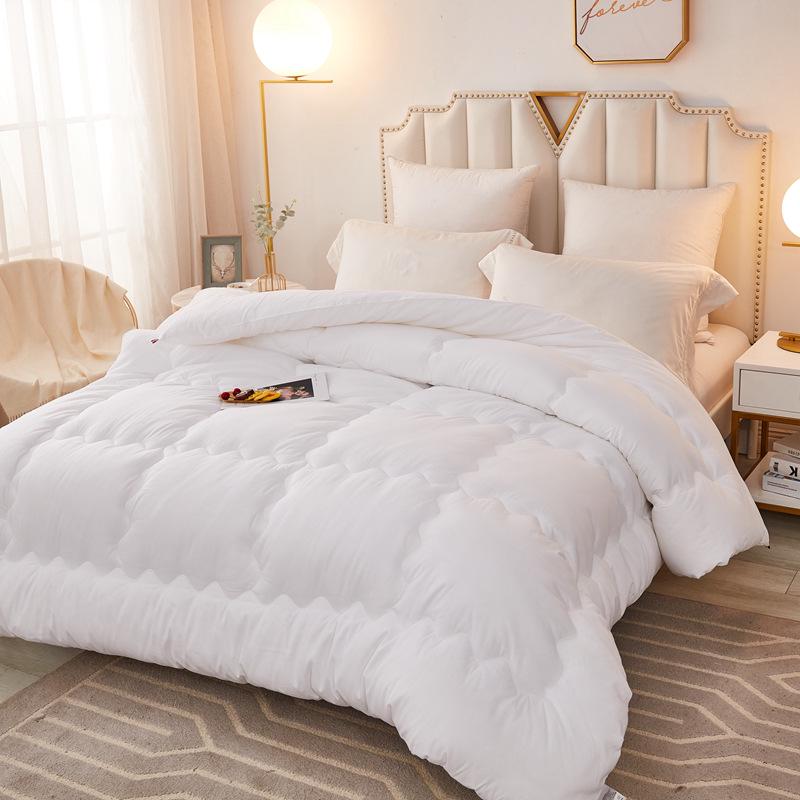 White Quilt Hotel Inn: All-Season Thick Quilt for Home & Hostel