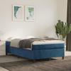 3144673 vidaXL Divan-lit Et Matelas Bleu Foncé 120x200cm Velours