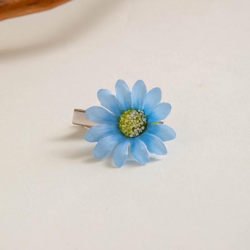 Корейская цветная маленькая ромашка роза камелия утиный клюв челка заколка сладкий тканевый цветок сломанная заколка