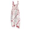 Women's Jumpsuit  Print Casual Loose Vintage Shoulder Strap Cotton Linen