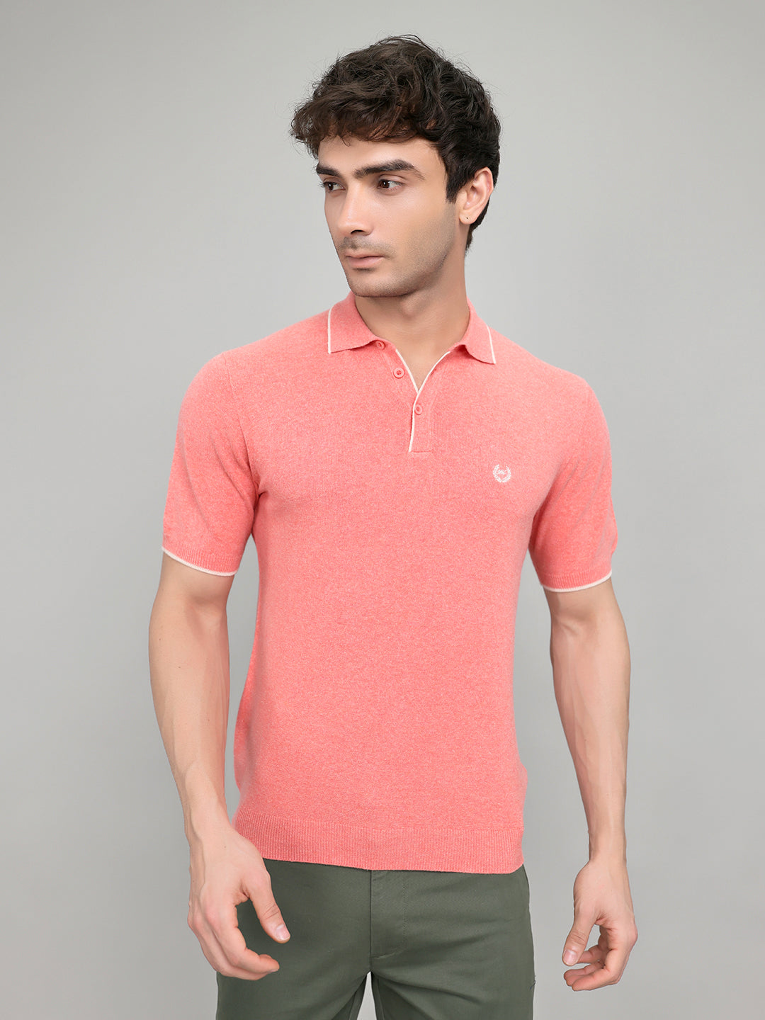 Monte Carlo Men Regular Fit Pink Tshirt M розовый