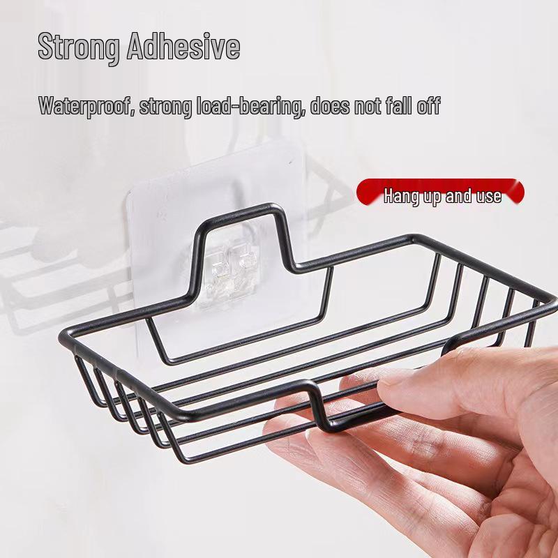 Nerezový nástěnný držák na mýdlo - Bez vrtání a multifunkční koupelnová police