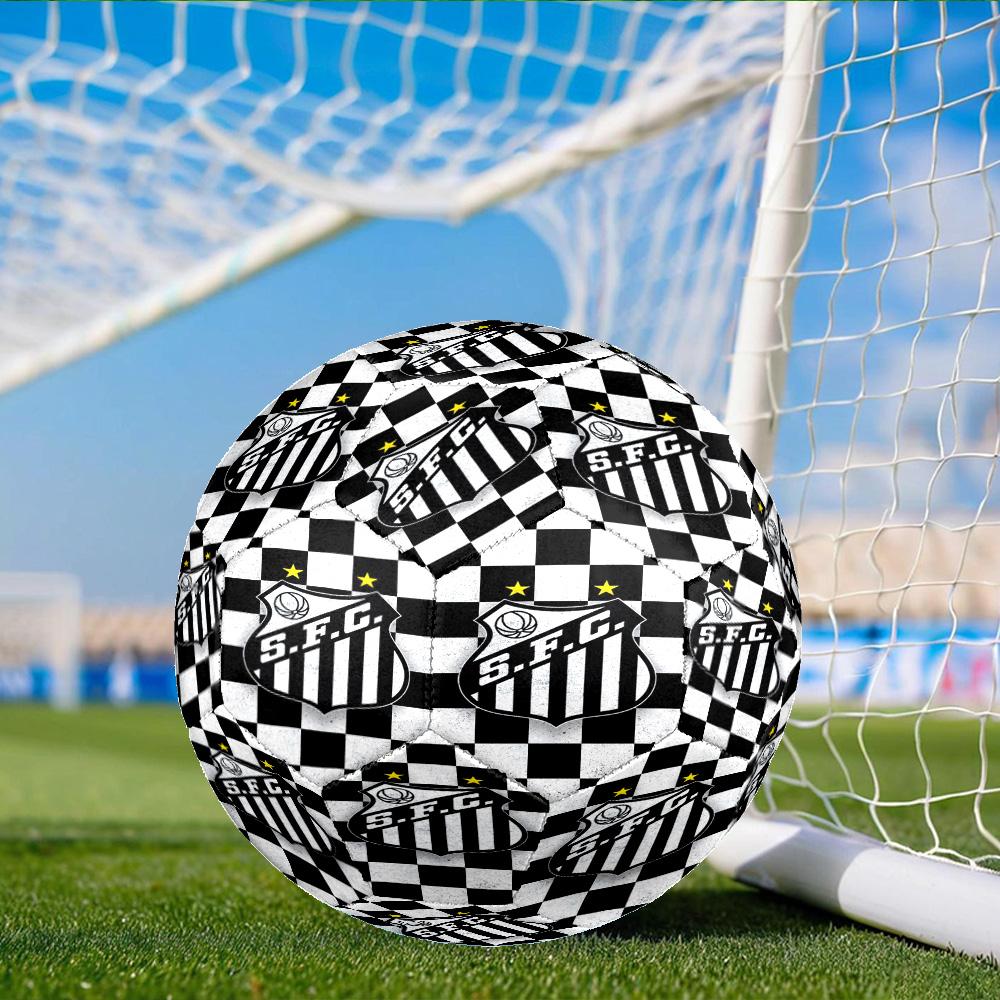 Sport Club Football Crest Printed Size 5 Soccer Balls, Anti-Slip, Protective Football, Outdoor Sport, a Unique Gift Suitable for him/her, Birthday