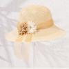 Summer Sun Hat For Women With Large Brim Foldable Breathable Cotton Floppy Hat For Outdoor Fashion
