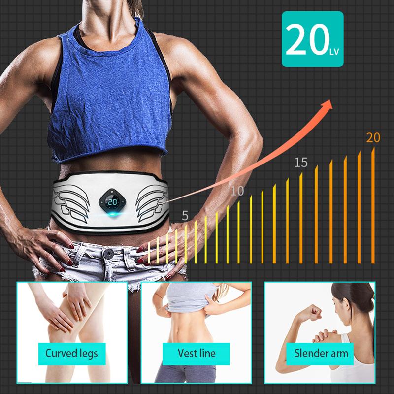 Ceinture ABS Stimulateur Musculaire - Hailicare - Appareil Fitness Tonification