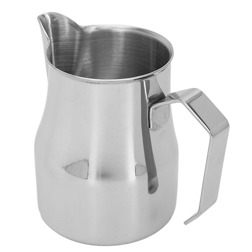 Milk Frothing Pitcher Coffee Steaming Pitcher 304 Stainless Steel Coffee Milk Cup Milk Frother Cup Olecranon Type