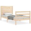 VidaXL Bed Frame with Headboard 90x200 Cm Solid Wood 3195011