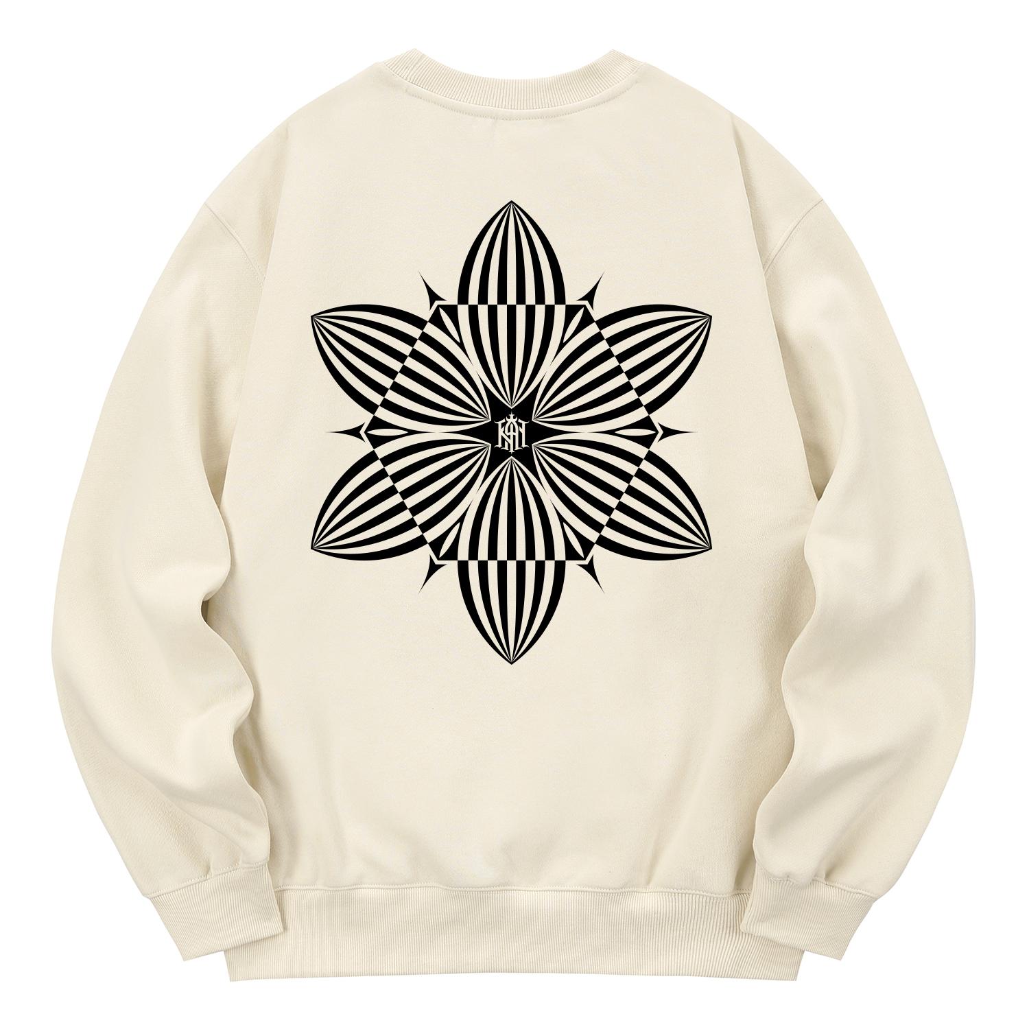 Khan 6312 Kmc0085 Худи Khan Of Flower с флисовой подкладкой - Кремовый L
