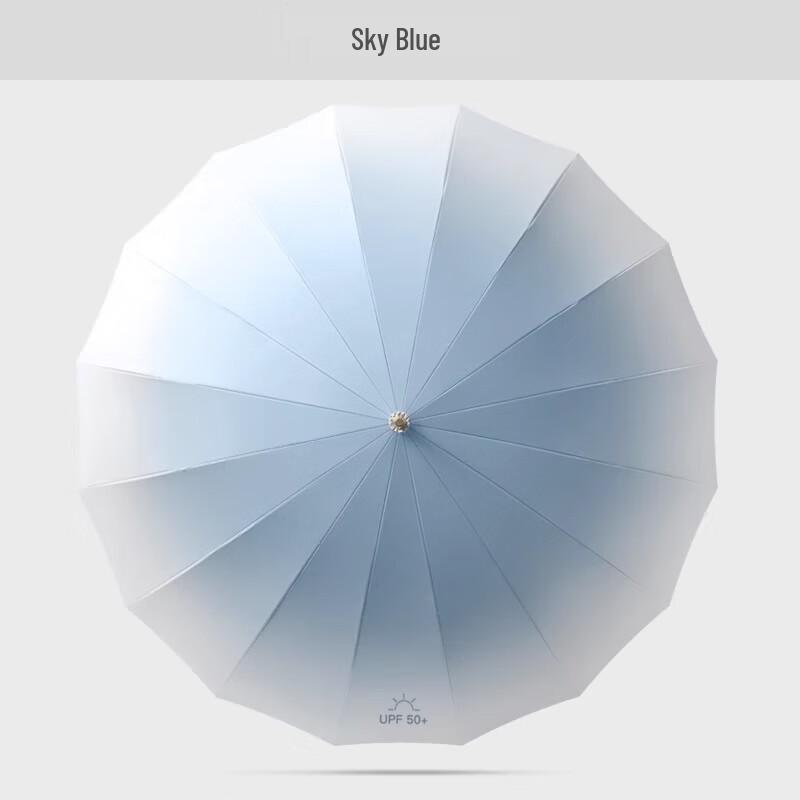 MAYDU M1612 16-Rib Gradient Sun/Rain Umbrella